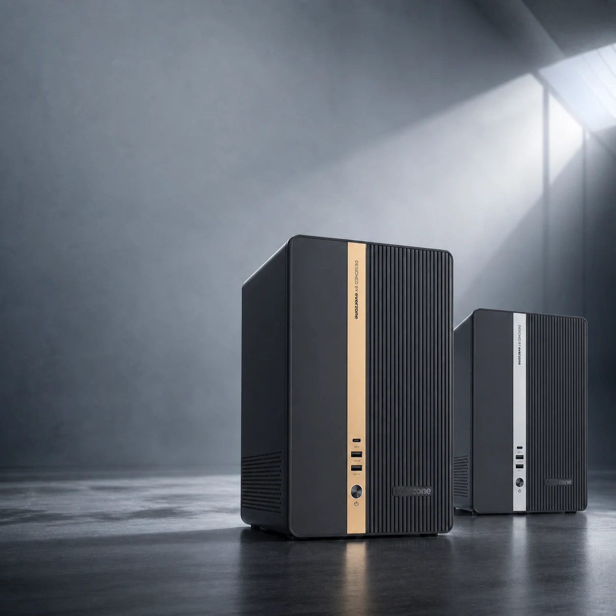 Concept rendering of a desktop AI NAS